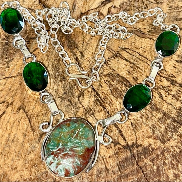Chrysocolla Pendant Necklace - Picture 6 of 11